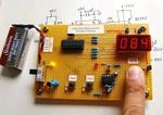 Microcontroller Measures Heart Rate Through Fingertip