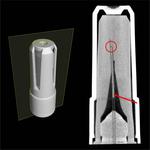 Imaging the inside of injection needles with neutrons