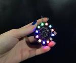 Arduino Lilypad Controlled NeoPixel Earrings