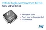 New High- and Very-High-Performance STM32 Value Lines from STMicroelectronics Boost Real-Time IoT-Device Innovation