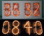 EL Wire Neon Nixie Style Clock