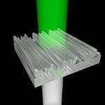 Color effects from transparent 3D-printed nanostructures