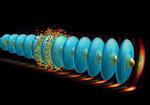 Electrons ride plasma wave