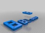 seven segment parametric OpenSCAD (7 segment)