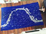 Software Engineer Hacks a Knitting Machine to Create Massive Stellar Map