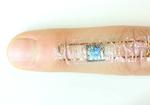 A self-powered heart monitor taped to the skin
