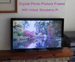 Digital Photo Picture Frame, WiFi Linked Raspberry Pi