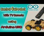 Control 4WD Robot With Tv Remote Using Arduino UNO and L293D