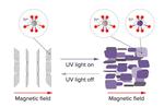 Photoreactions activate magnetic nanoswitches