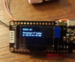 TTGO ESP32 LoRa Board With DHT22 Temperature and Humidity
