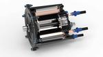 Directly-cooled electric motor made from polymer materials