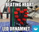 Beating Heart LED Valentine Ornament
