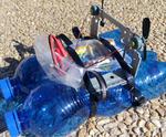 UChip RC Boat Out of Plastic Bottles and CD-ROM Player!
