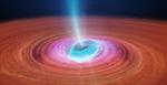Black Hole’s Tug on Space Pulls Fast-Moving Jets in Rapid Wobble