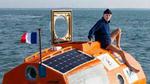 Jean-Jacques Savin: Frenchman completes Atlantic crossing in barrel