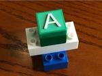 Adjustable Improved Duplo Brick Generator with Text