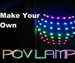 Make Your Own Rainbow POV Lamp! From Literally Junk!