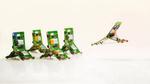 Robot-ants that can jump, communicate and work together