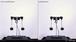 Vibration-Minimizing Motion Retargeting for Robotic Characters