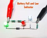 3.7V Battery Low and Full Level Indicator Circuit