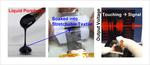 Development of a Stretchable Vibration-Powered Device Using a Liquid Electret