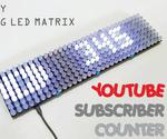 DIY BIG LED Matrix Youtube Subscriber Counter