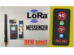 LoRa Messenger for Two Devices for Distances Up to 8km
