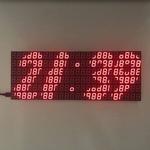 7 Segment display array clock