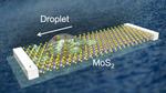 Movement of a liquid droplet generates over 5 volts of electricity