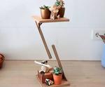Levitating Side Table Made From Old Cardboard Boxes