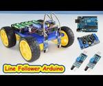 Line Follower Robot Arduino and L293D Shield