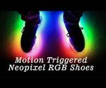 Motion Triggered Neopixel RGB Shoes!