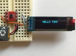OLED Display Driven by ATtiny10