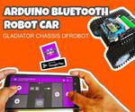 Arduino Robot Car Bluetooth Controlled and Programmed With Android - Gladiator Chassis DFRobot