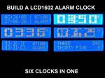 LCD Alarm Clock with many faces