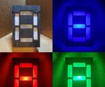 Super-Sized RGB Seven-Segment Display Lamp