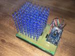 8 x 8 x 8 LED Cube Powered by an Arduino Mega