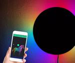 DIY Rainbow Eclipse Wall Light