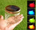 DIY Rainbow Solar Mason Jar