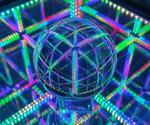 LED Sound Reactive Infinity Cube End Table