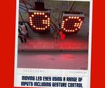 Moving LED Eyes Using a Range of Inputs Including Gesture Control