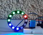 NeoPixel LED Ring Temperature Monitor