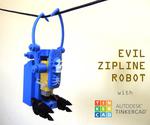 Tinkercad Robotics for School: Evil Zipline Robot!