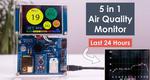 DIY Air Quality Monitor – PM2.5, CO2, VOC, Ozone, Temp & Hum Arduino Meter