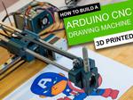Simple 3D Printable Arduino CNC Drawing Machine