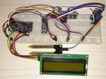 Soil moisture and distance sensor with IR remote control