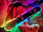 LED Snowboard with Motion-Reactive Animation
