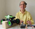 Brainwaves and Eye-blinks Drive a Truck