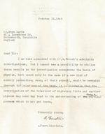 Long-lost letter from Albert Einstein discusses a link between physics and biology, seven decades before evidence emerges