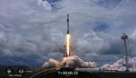 SpaceX launches new solar arrays to space station, nails rocket landing at sea